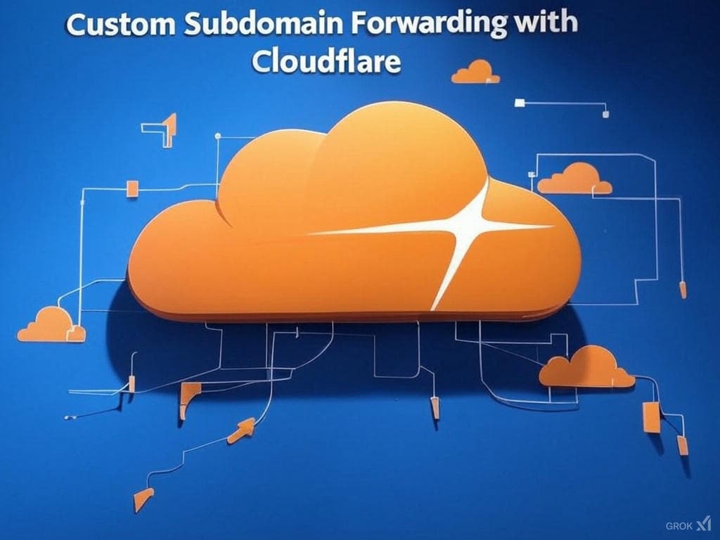 ๐ Custom Subdomain Forwarding with Cloudflare